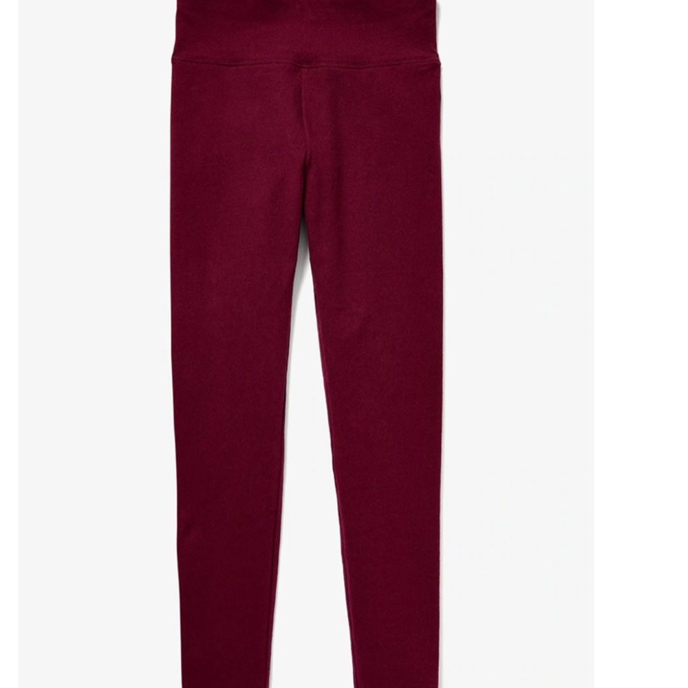 NWT Justice Maroon full length leggings